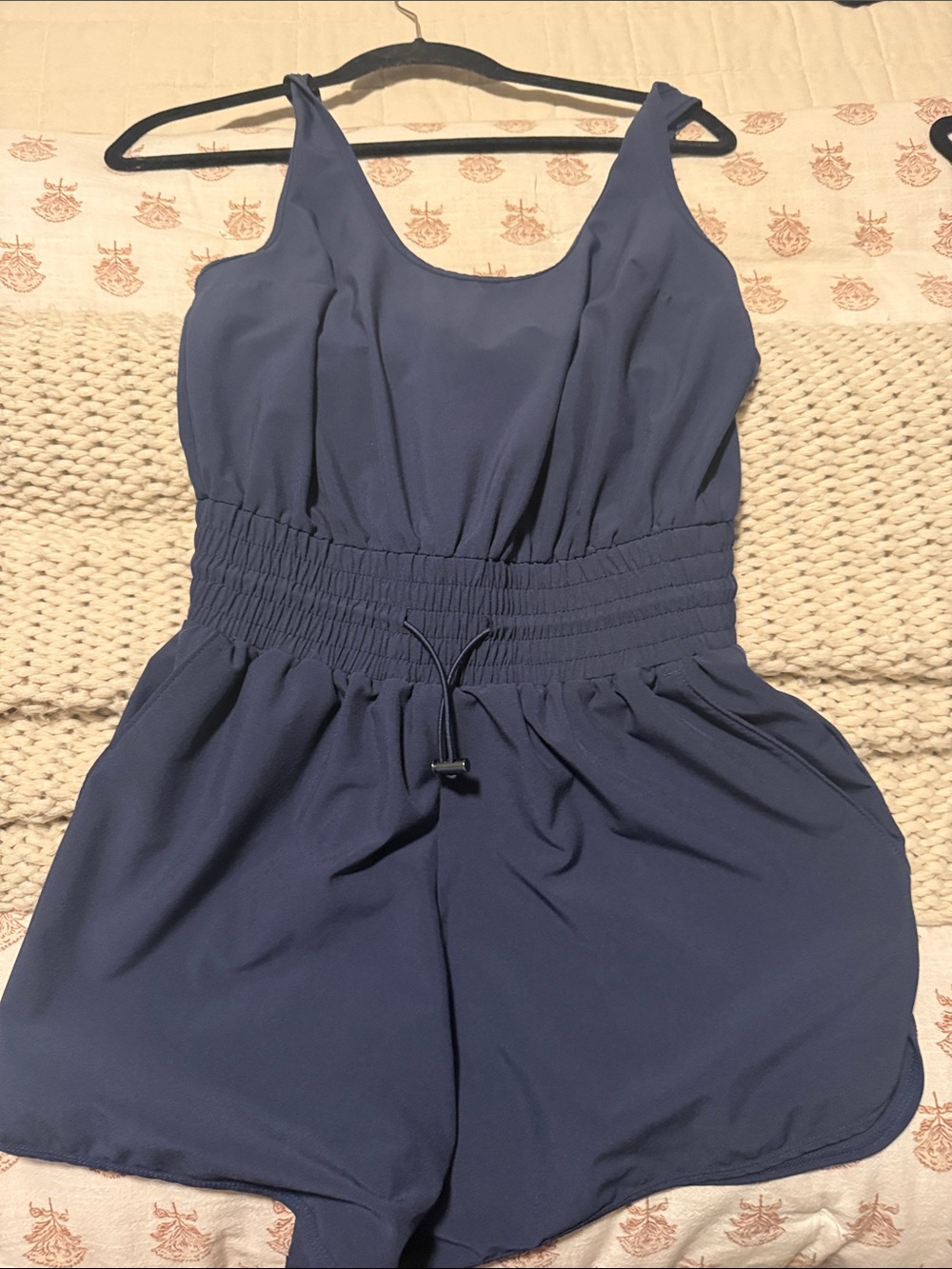 Womens small Navy Blue One-Piece Romper